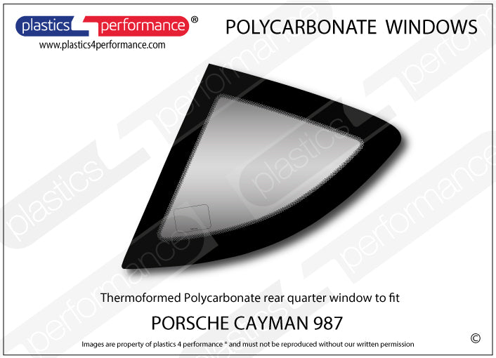 Vetri in Policarbonato per Porsche Cayman (987)
