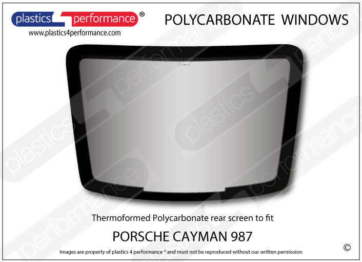 Vetri in Policarbonato per Porsche Cayman (987)