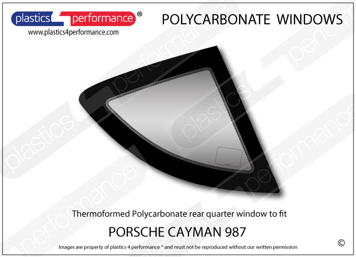 Carica immagine in Galleria Viewer, Vetri in Policarbonato per Porsche Cayman (987)
