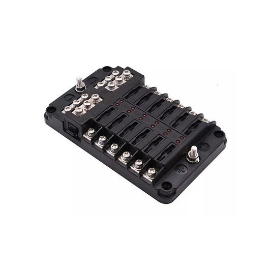 Portafusibili con spie luminose 12 pezzi max 100A