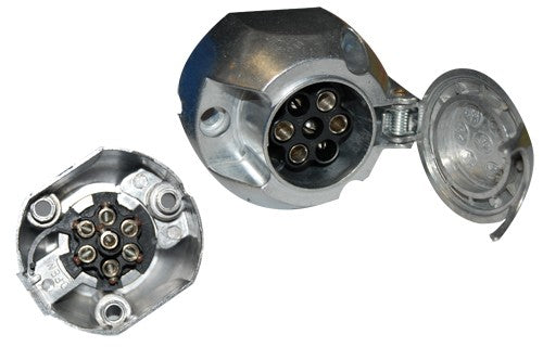 Presa 7 polos 12v (12N) Aluminium Rimorchio