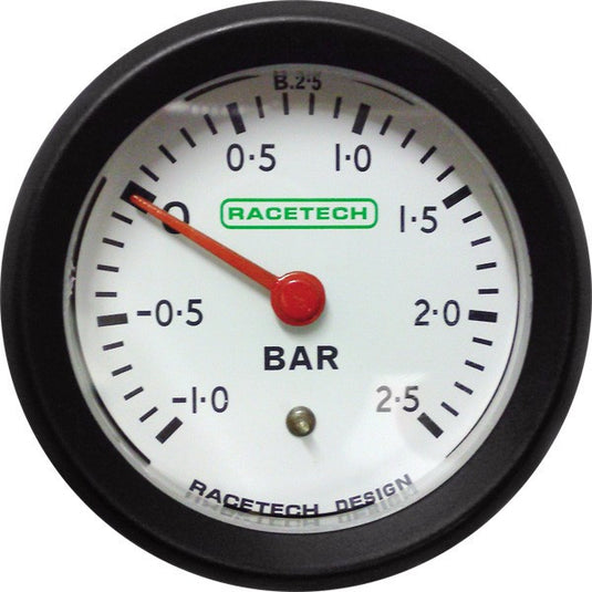 Pressione Turbo -1 / +2.5 Bar Bianco Racetech