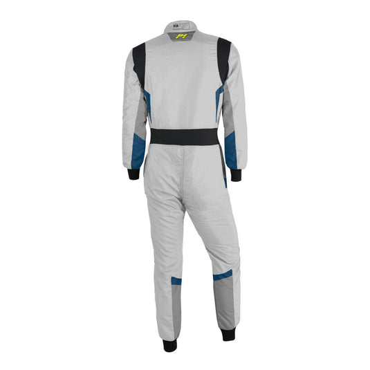 Tuta P1 Pro-R Grigio Chiaro / Blu Scuro (FIA 8856-2018)