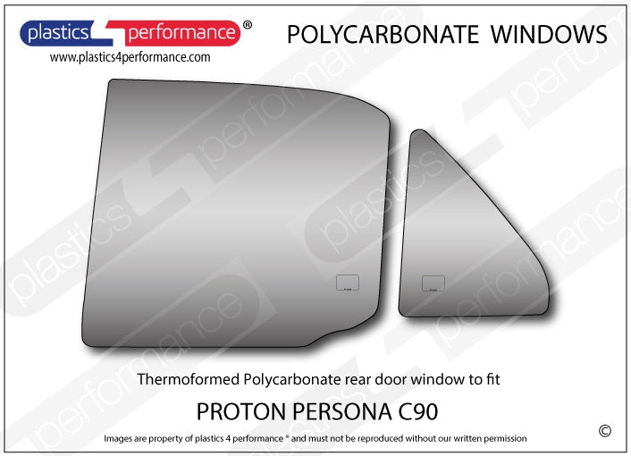 Vetri in Policarbonato per Proton Persona C90 Berlina
