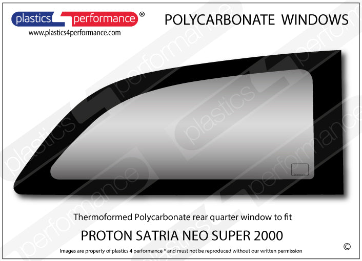 Vetri in Policarbonato per Proton Satria Neo Super 2000