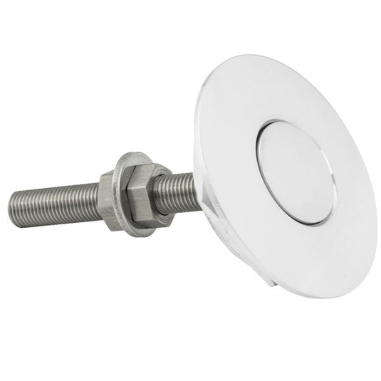 Clip a pressione 31mm Lunghezza 55mm alluminio lucidato