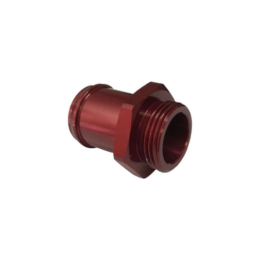 Raccordo BSP 1x11 maschio - uscita 32 mm alluminio rosso con guarnizione Viton
