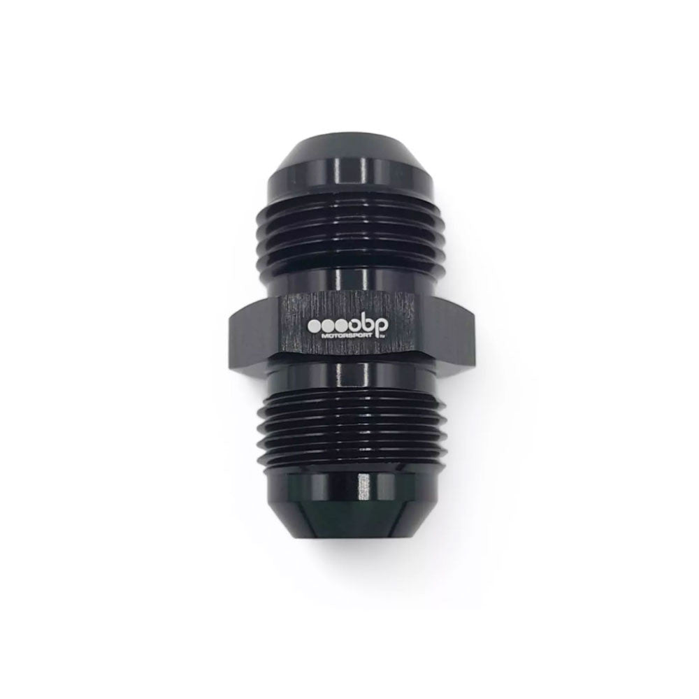 Raccordo maschio dritto alluminio nero OBP