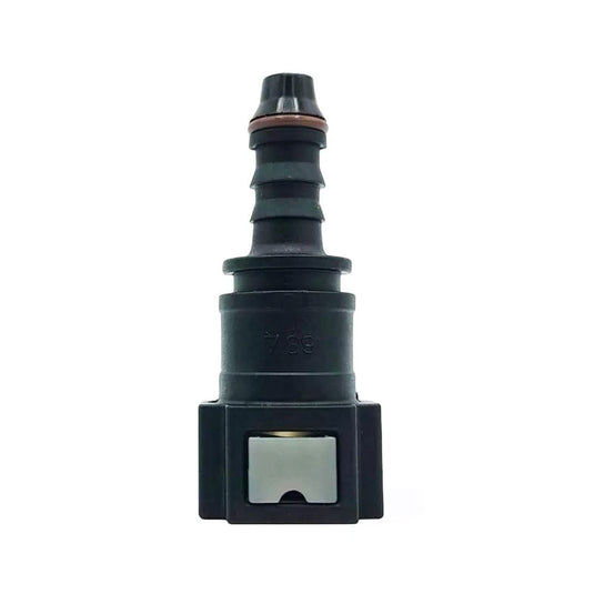 Raccordo OBP SAE J0244 diametro 7,89 connessione originale da 8mm dritto nero