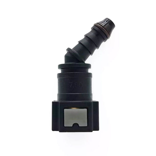 Raccordo OBP SAE J0244 diametro 7,89mm connessione originale da 8mm 45° nero