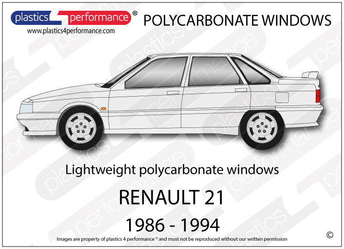 Carica immagine in Galleria Viewer, Vetri in Policarbonato per Renault 21
