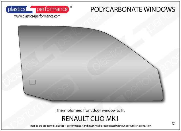 Vetri in Policarbonato per Renault Clio 1