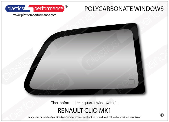 Vetri in Policarbonato per Renault Clio 1