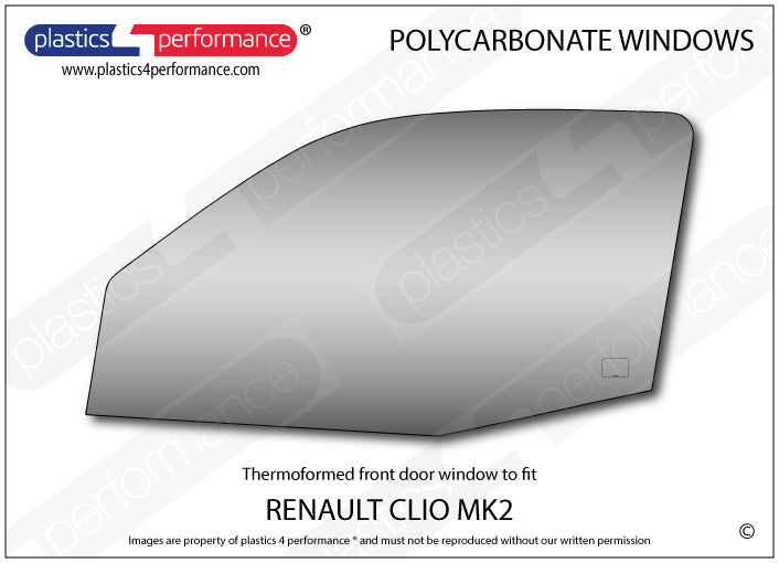 Carica immagine in Galleria Viewer, Vetri in Policarbonato per Renault Clio 2

