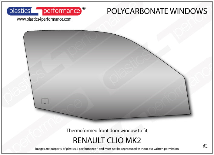Carica immagine in Galleria Viewer, Vetri in Policarbonato per Renault Clio 2

