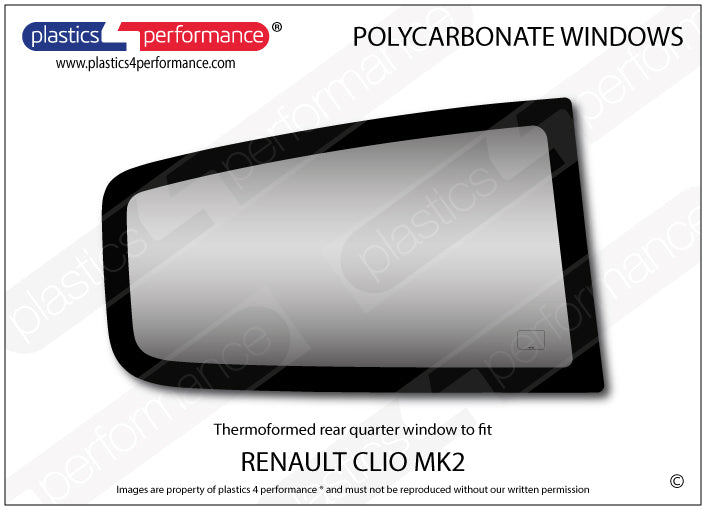 Vetri in Policarbonato per Renault Clio 2