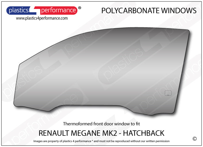 Vetri in Policarbonato per Renault Megane 2 incluso R26R