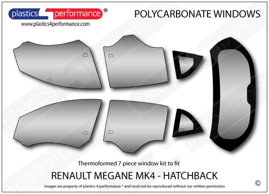 Vetri in Policarbonato per Renault Megane 4