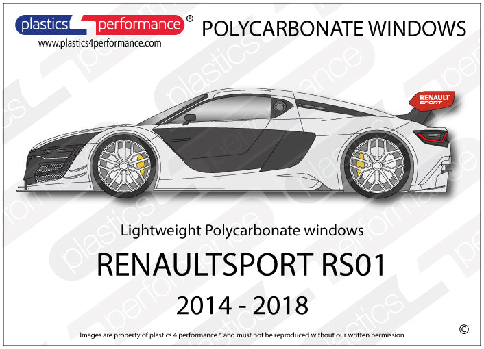 Vetri in Policarbonato per Renault Sport RS01