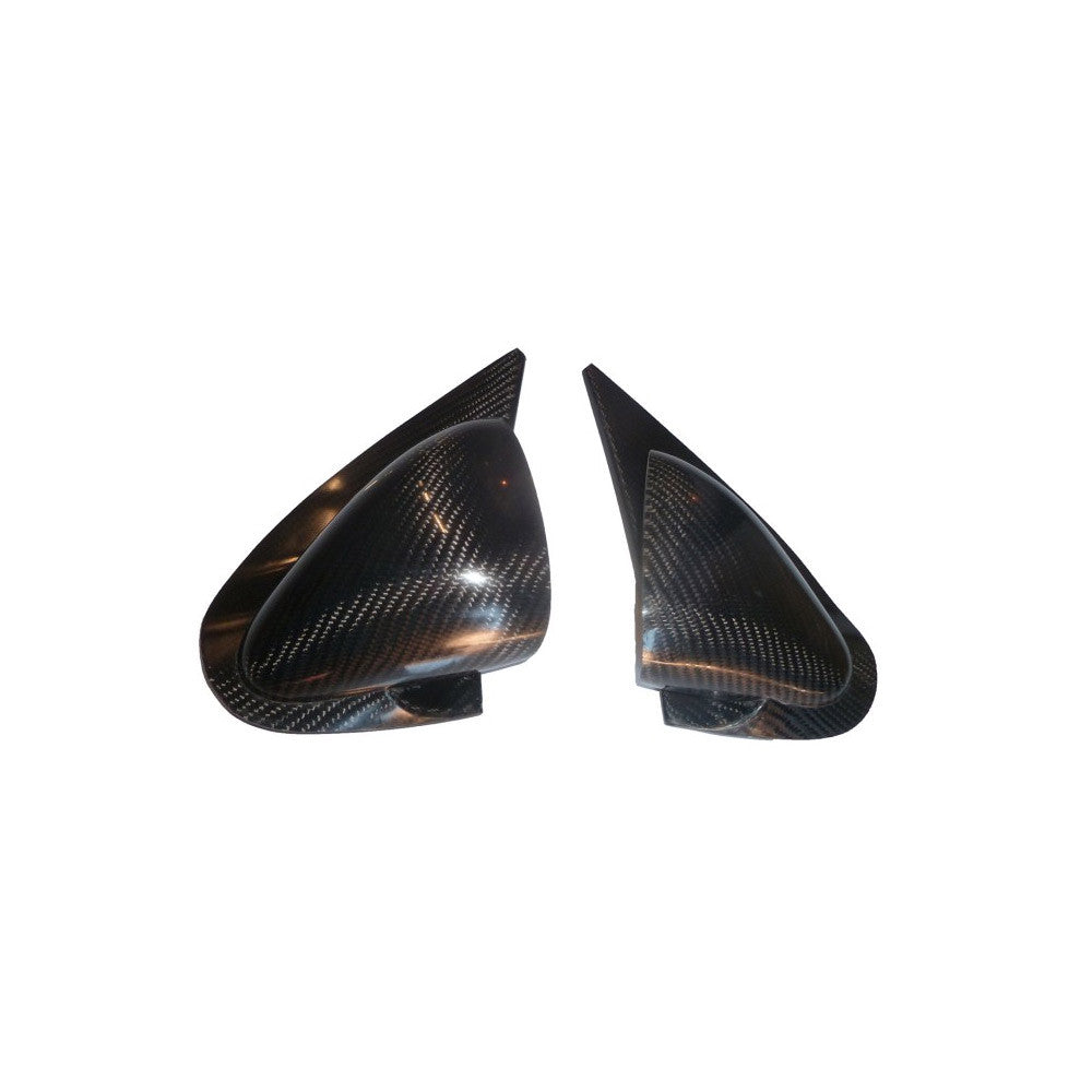 Specchietti Retrovisori a Goccia Fibra Peugeot 206 (coppia)