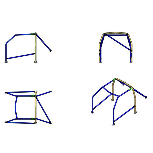 Roll Bar di Sicurezza Sparco Renault Clio 1 1990-Febbraio 1998
