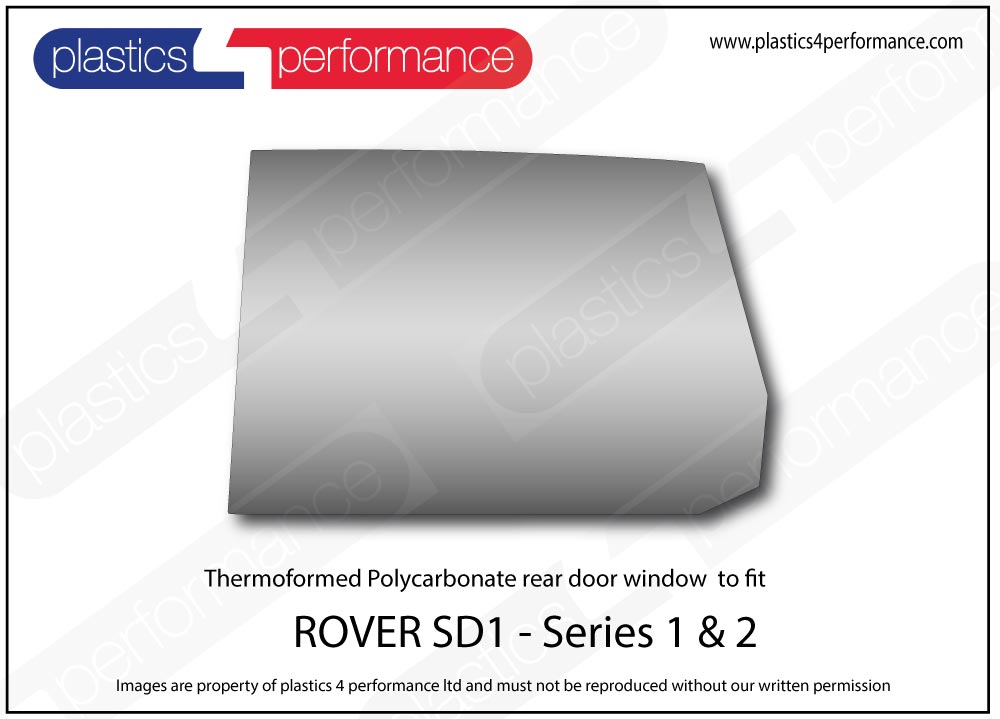 Vetri in Policarbonato per Rover SD1 (Serie 2)