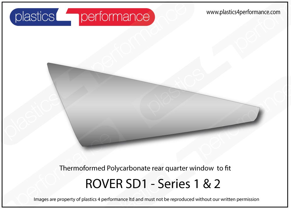 Vetri in Policarbonato per Rover SD1 (Serie 1)