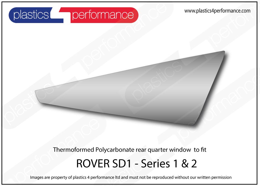 Vetri in Policarbonato per Rover SD1 (Serie 2)