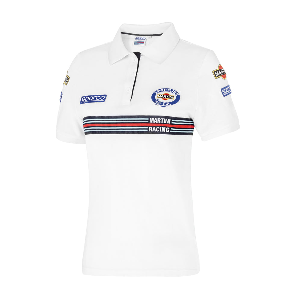 Polo Donna Sparco Martini Racing Replica - Bianco