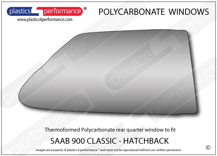 Vetri in Policarbonato per Saab 900 Classic 3 Porte Hatchback