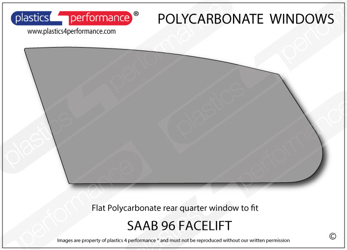 Carica immagine in Galleria Viewer, Vetri in Policarbonato per Saab 96 Facelift
