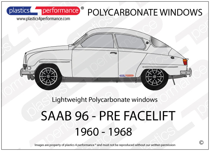 Carica immagine in Galleria Viewer, Vetri in Policarbonato per Saab 96
