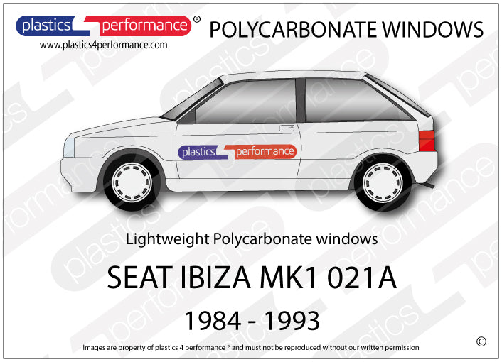Vetri in Policarbonato per Seat Ibiza MK1 021A