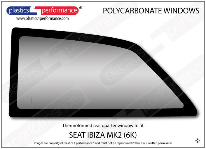Vetri in Policarbonato per Seat Ibiza MK2 6K