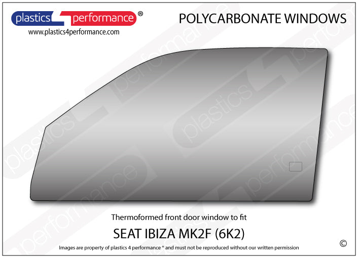 Carica immagine in Galleria Viewer, Vetri in Policarbonato per Seat Ibiza MK2 6K2 Facelift
