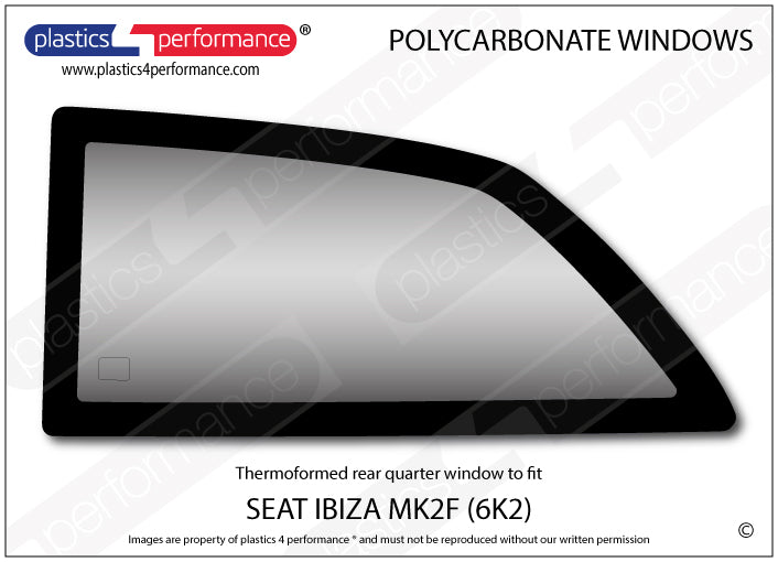 Carica immagine in Galleria Viewer, Vetri in Policarbonato per Seat Ibiza MK2 6K2 Facelift
