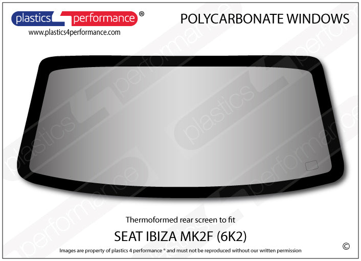 Vetri in Policarbonato per Seat Ibiza MK2 6K2 Facelift