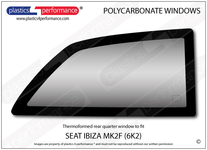 Vetri in Policarbonato per Seat Ibiza MK2 6K2 Facelift