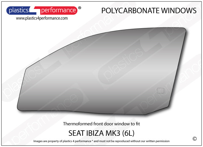 Vetri in Policarbonato per Seat Ibiza MK3 6L