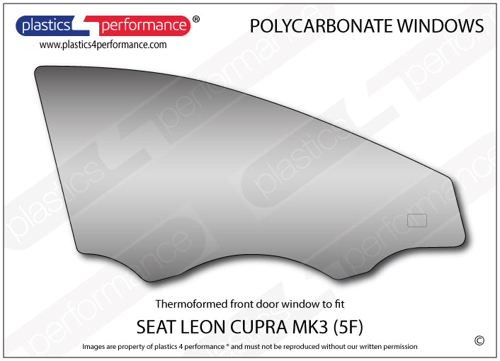 Vetri in Policarbonato per Seat Leon MK3 5F 5 Porte