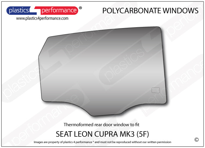 Vetri in Policarbonato per Seat Leon MK3 5F 5 Porte