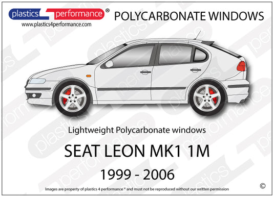 Vetri in Policarbonato per Seat Leon MK1 1M