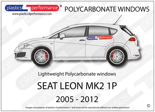 Vetri in Policarbonato per Seat Leon MK2 1P