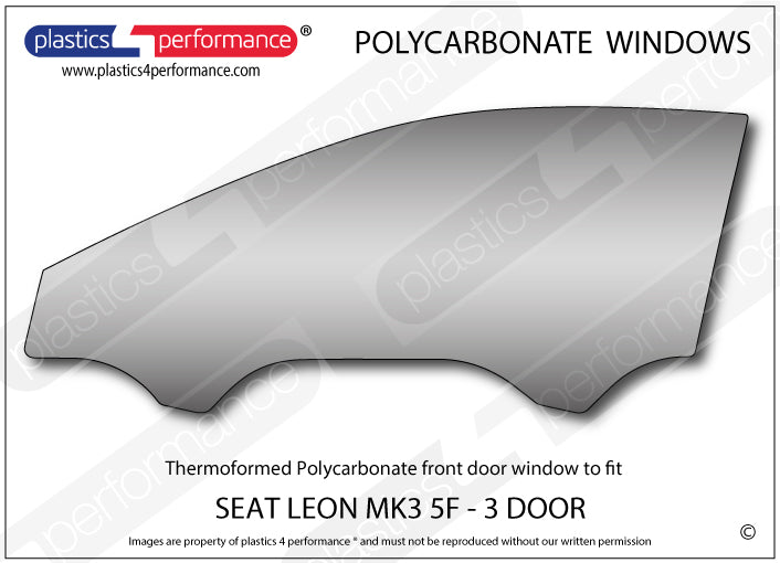 Vetri in Policarbonato per Seat Leon MK3 5F 3 Porte