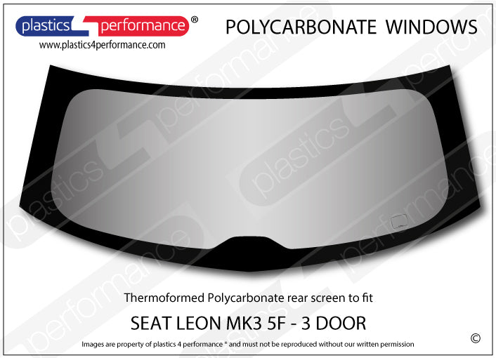 Vetri in Policarbonato per Seat Leon MK3 5F 3 Porte