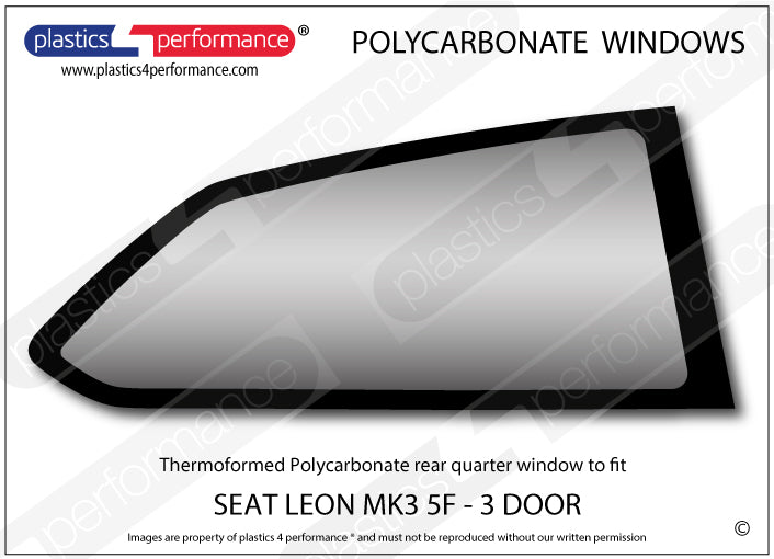 Carica immagine in Galleria Viewer, Vetri in Policarbonato per Seat Leon MK3 5F 3 Porte
