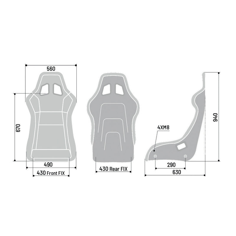 Carica immagine in Galleria Viewer, Sedile Sparco ultraleggero QRT-C

