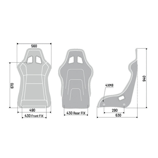 Sedile Sparco ultraleggero QRT-C