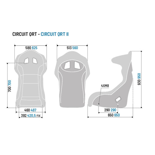 Sedile Racing Sparco Circuit QRT