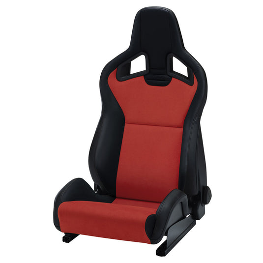 Sedile RECARO Sportster CS con airbag universale laterale e pack Climat - Dinamica rosso / finta pelle nera